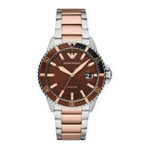 Emporio Armani Men’s Quartz Stainless Steel Brown Dial 42mm Watch AR11340